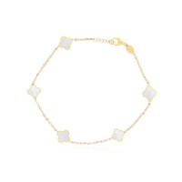 Stone Flower Bracelet - Lapis