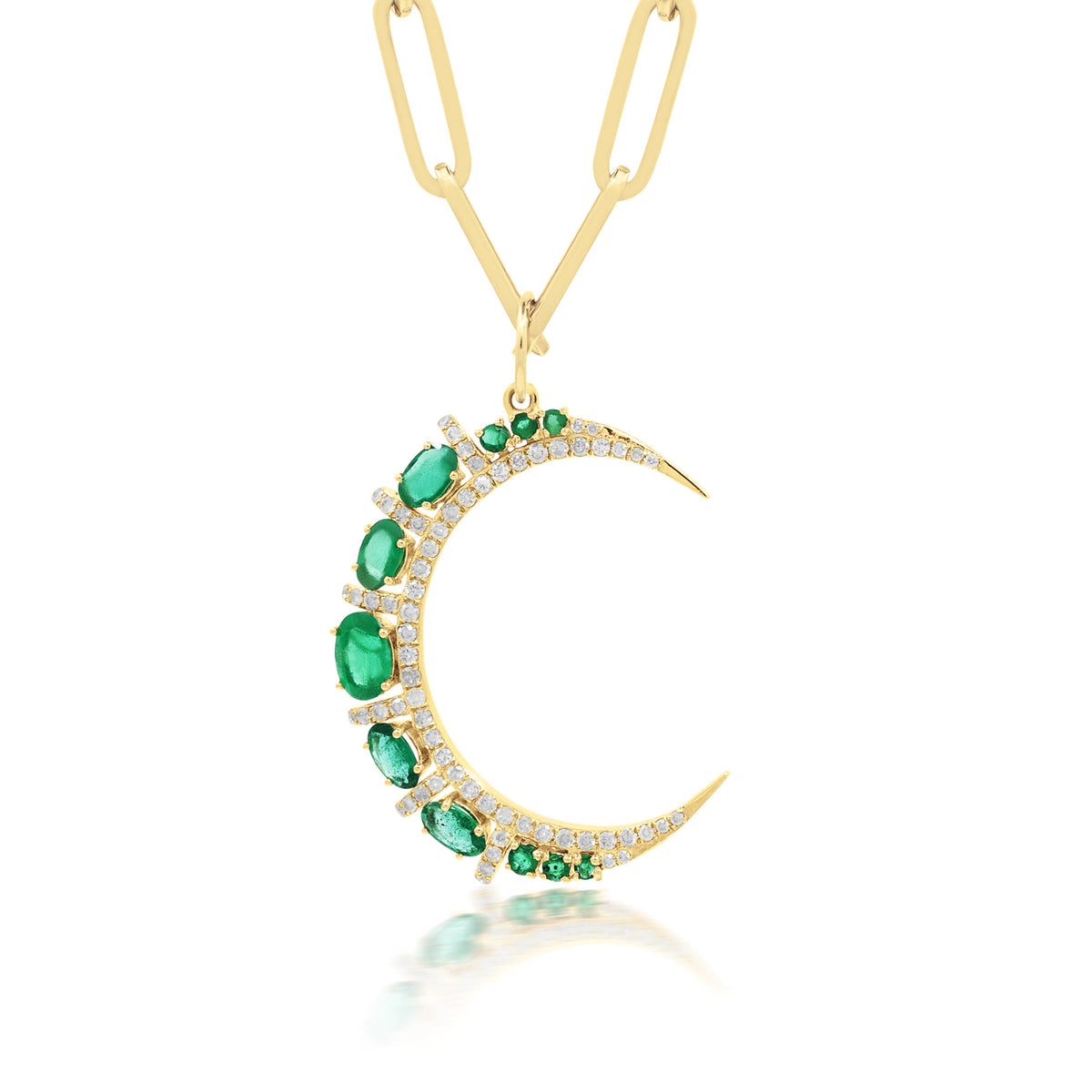 Empress Moon Pendant - Emerald