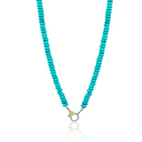 Jasper Beaded Necklace - Two Tone Clasp