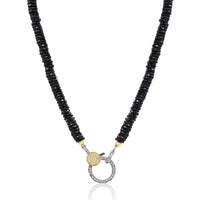 Black Spinel - Two Tone Clasp