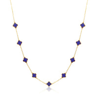 Stone Flower Necklace - Malachite