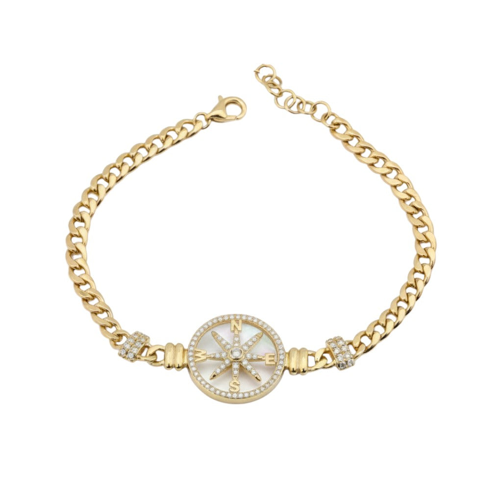 The Pearl Explorer Compass Bracelet