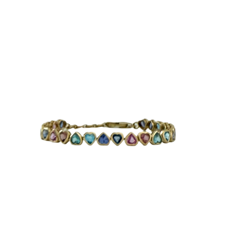 Unicorn Heart Bracelet - with Chain