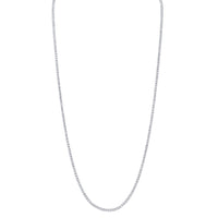 Long Diamond Tennis Necklace