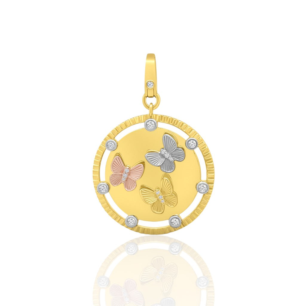 Mini Butterfly Kaleidoscipe Pendant