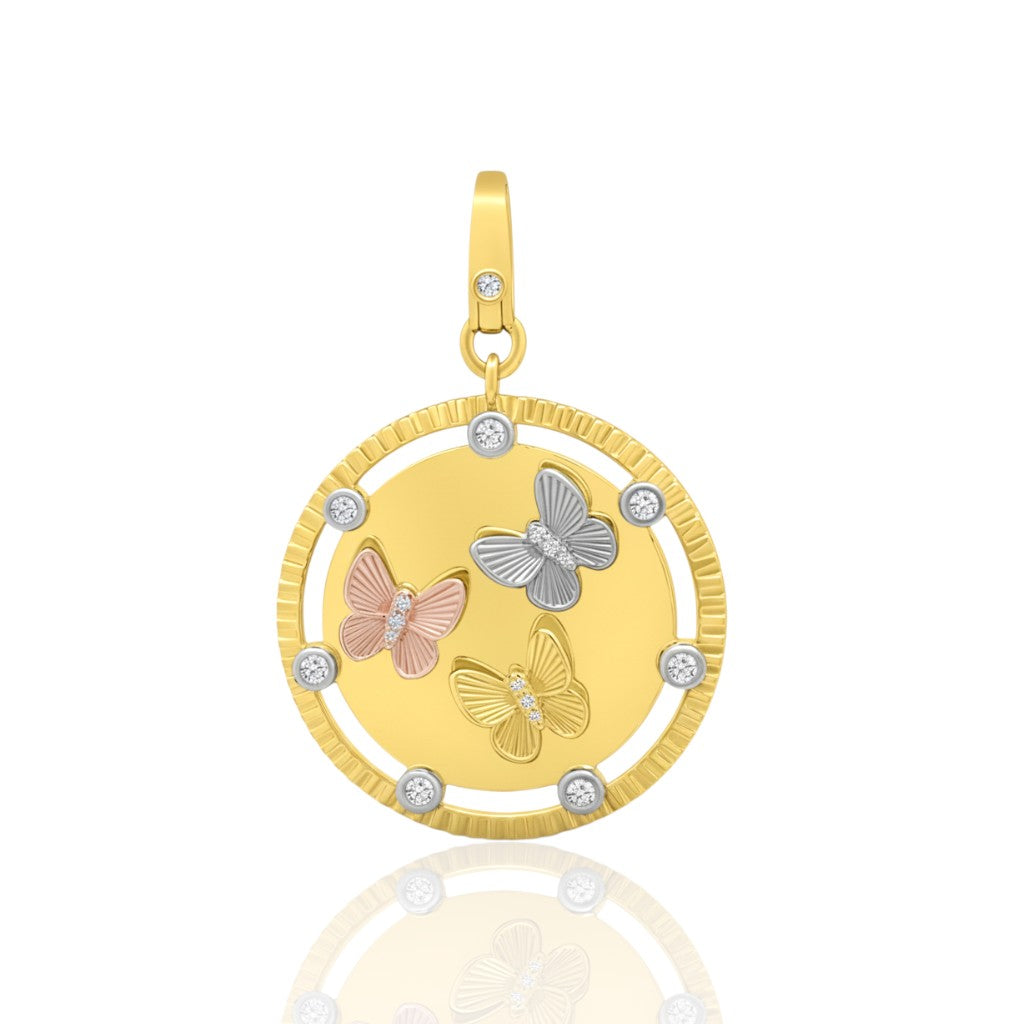 Mini Butterfly Kaleidoscipe Pendant