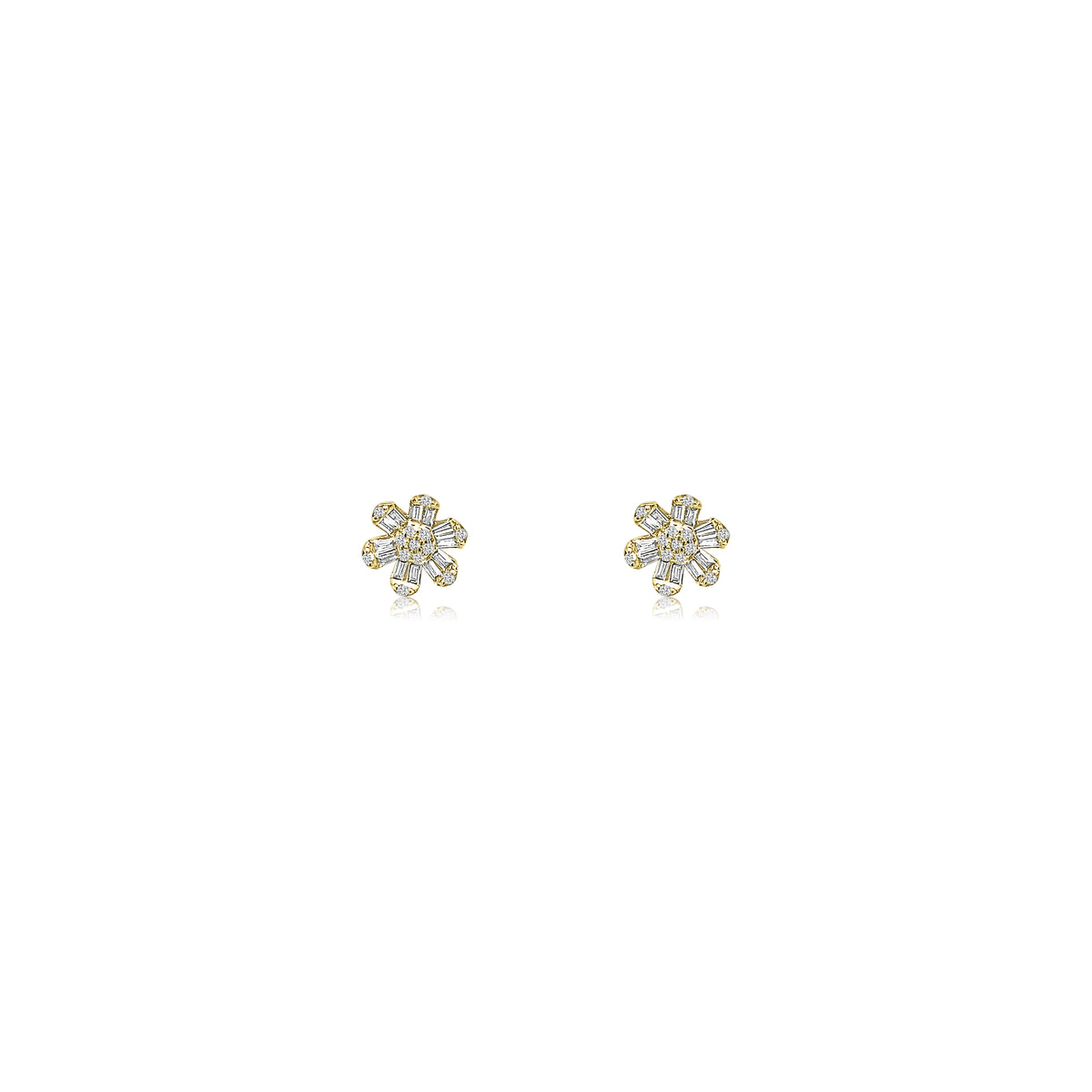14k Yellow Gold Fiore Earrings