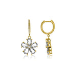 14k Yellow Gold Fiore Earrings - White Topaz