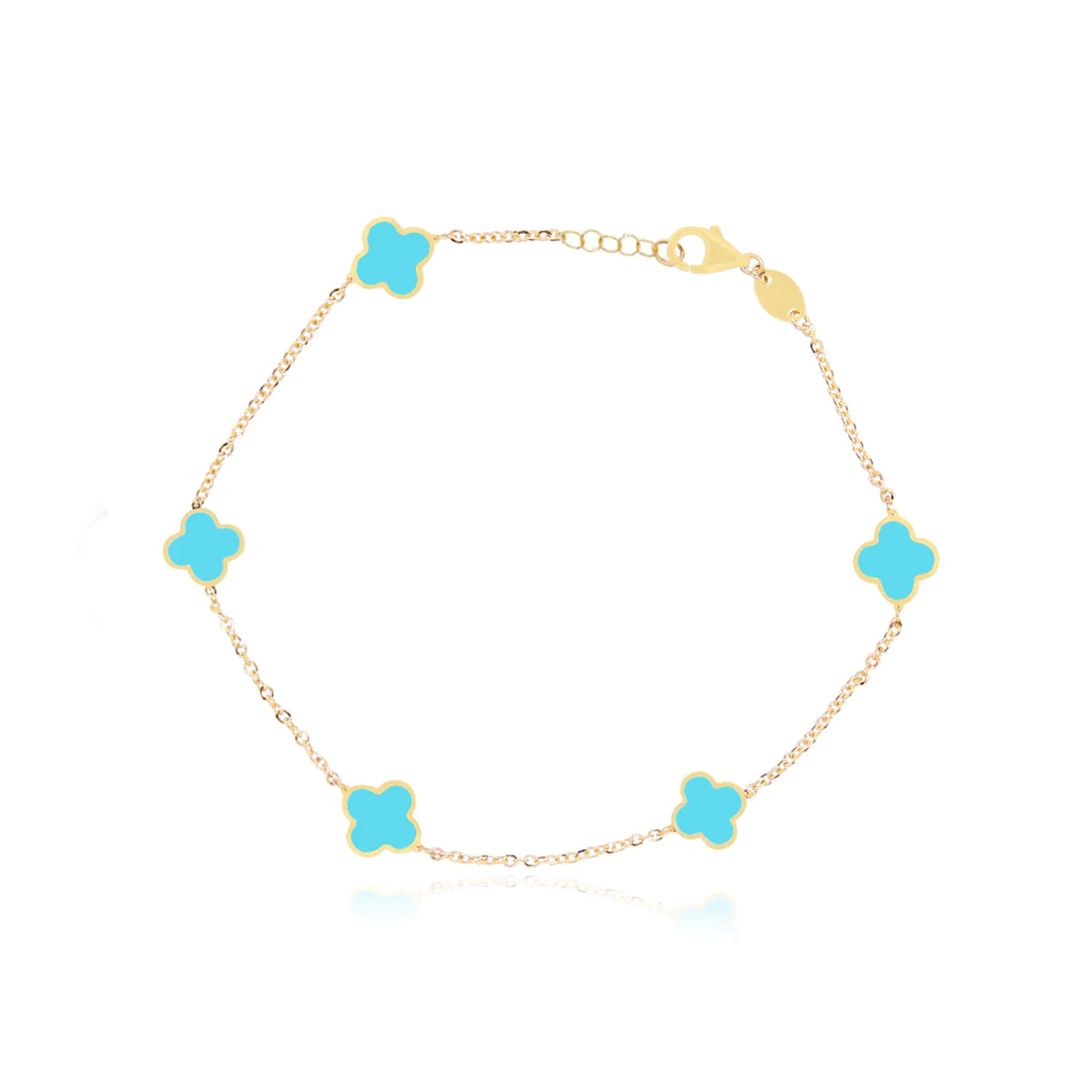 ☆Hei☆ sv925 flower ball bracelet HE24SPBSW674XXFR Stone Flower Bracelet | Hayley Style