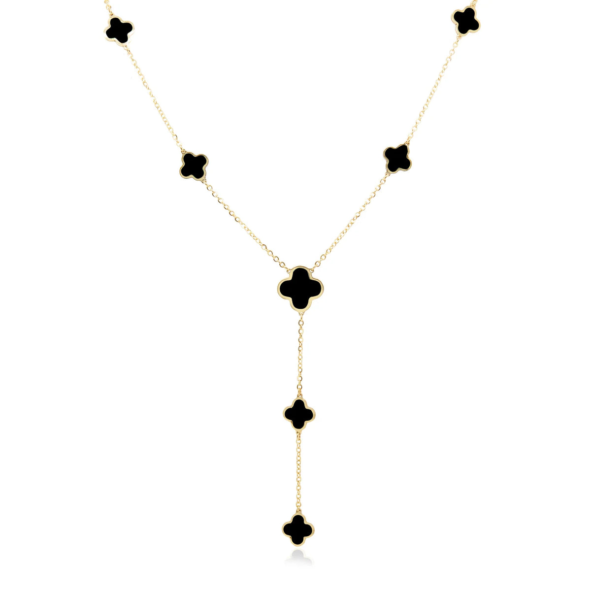 Stone Flower Lariat - Mother of Pearl