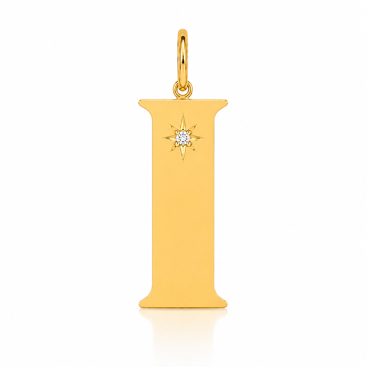 The Gold Flat Letter Pendant