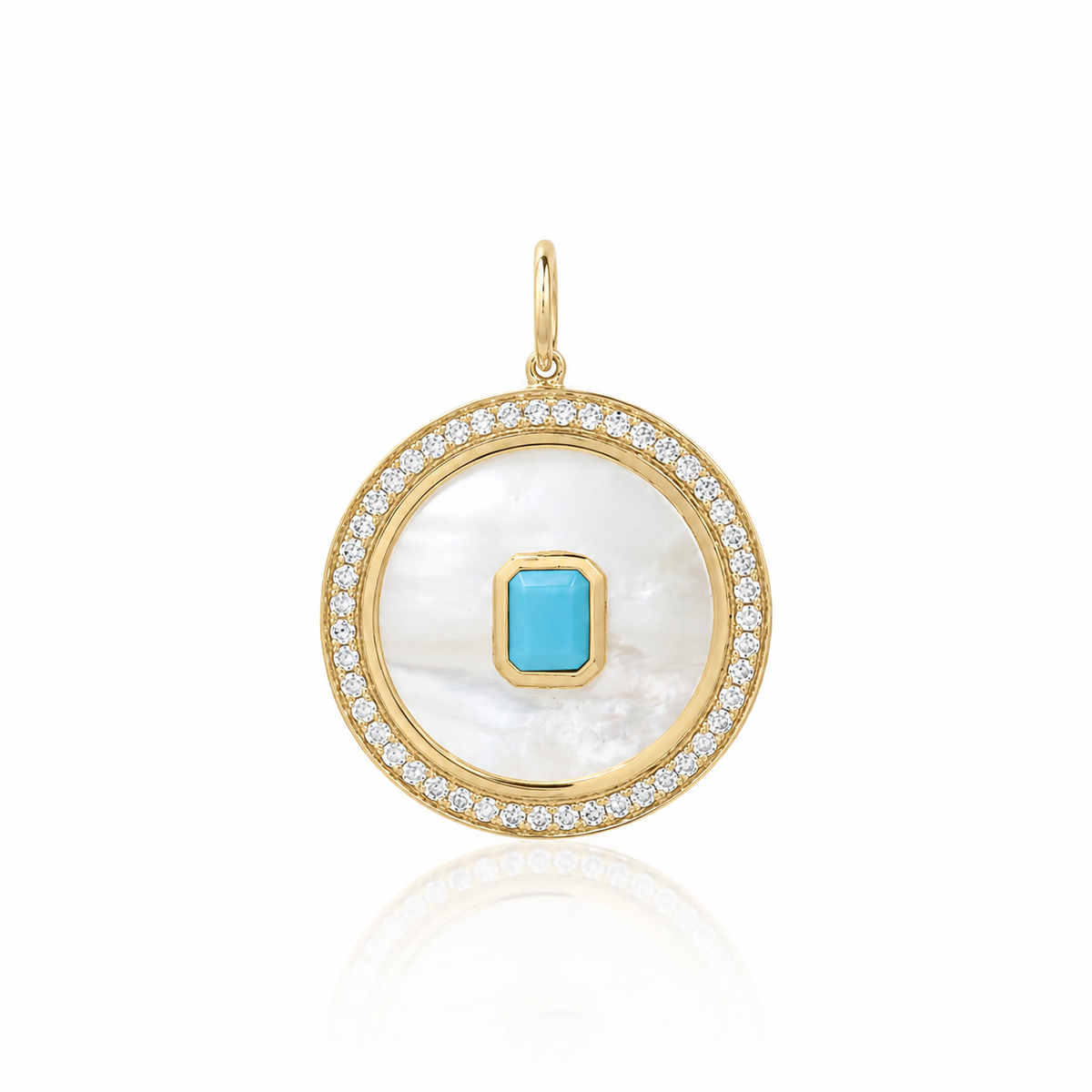 Turquoise Snow Pendant