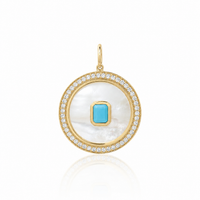 Turquoise Snow Pendant