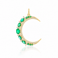 Emerald Empress Moon Pendant