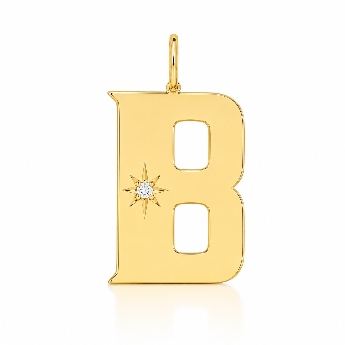 The Gold Flat Letter Pendant