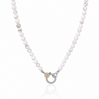 Two-Tone White Turquoise