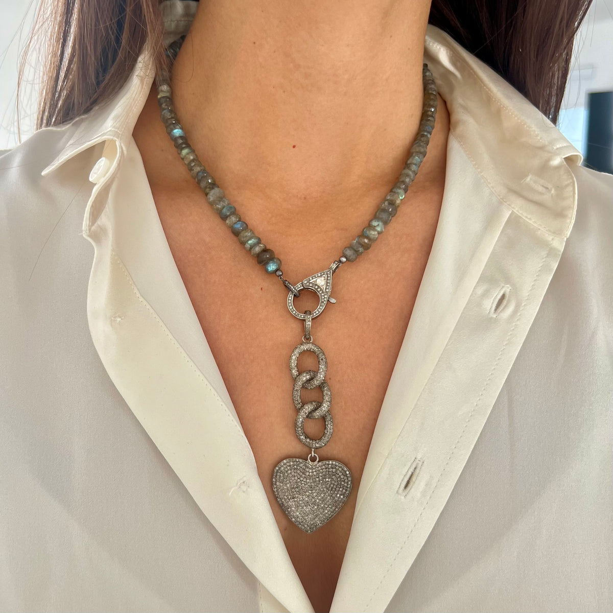 Labradorite Beaded Necklace