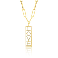 Love You Tag Pendant