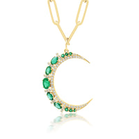 Empress Moon Pendant - Emerald