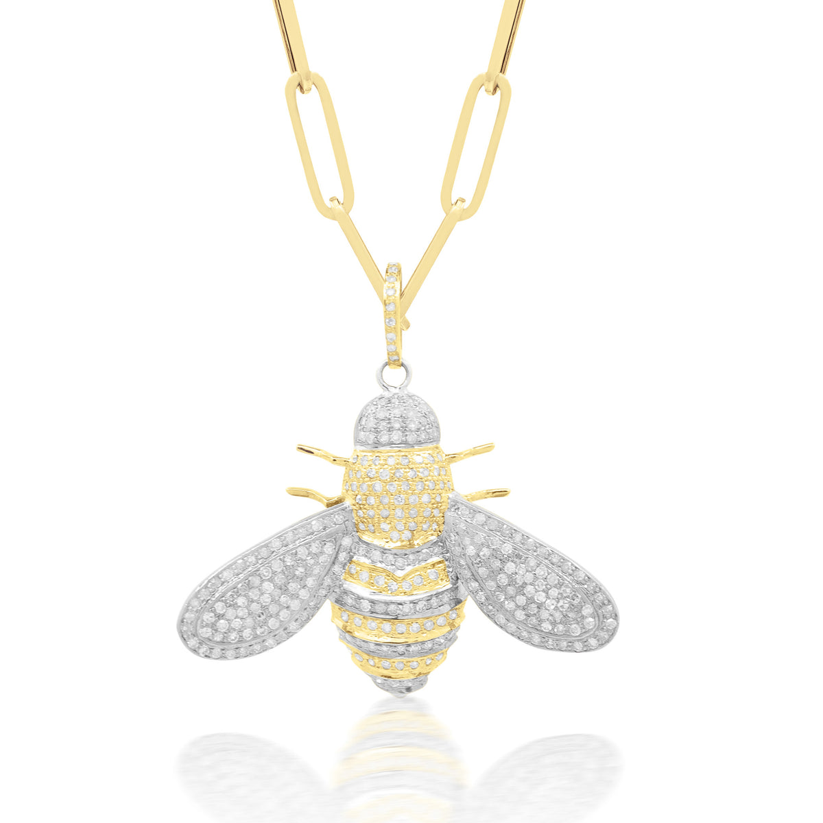 Two-Tone Bee Pendant