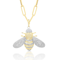 Two-Tone Bee Pendant