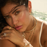 Fluted Disc Earrings