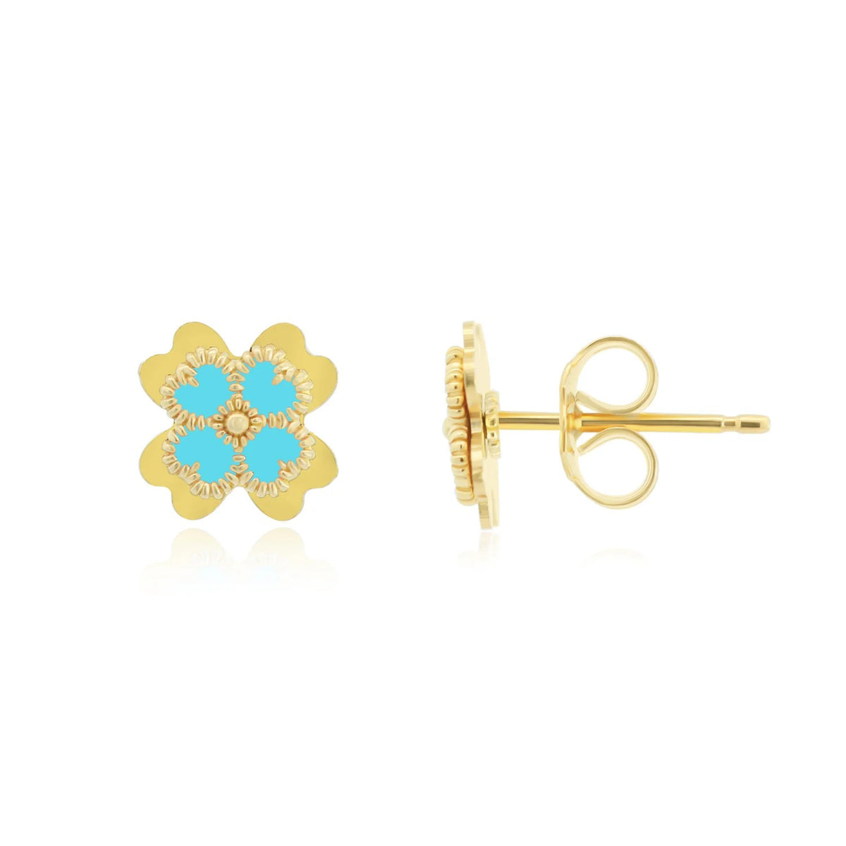 Enamel Flower Earrings