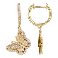 Fluted Butterfly Huggie