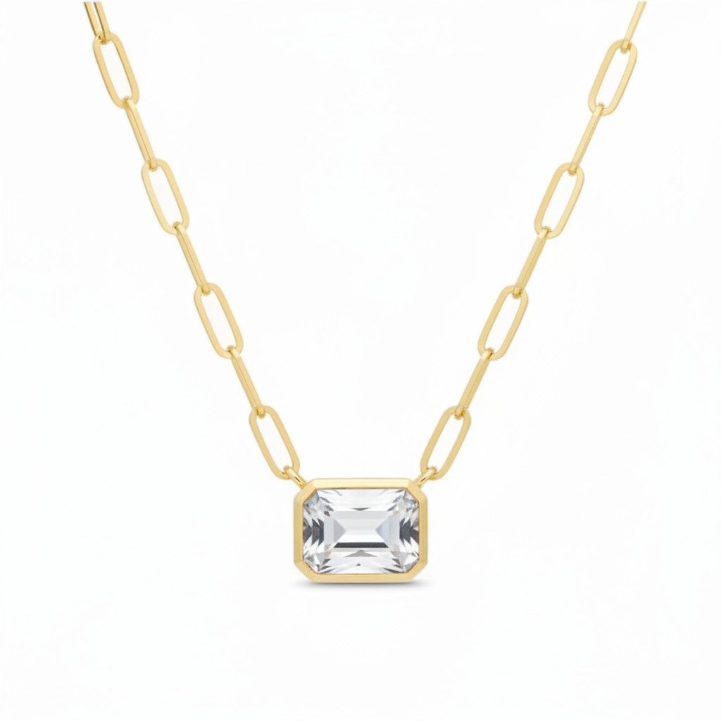 White Topaz Necklace