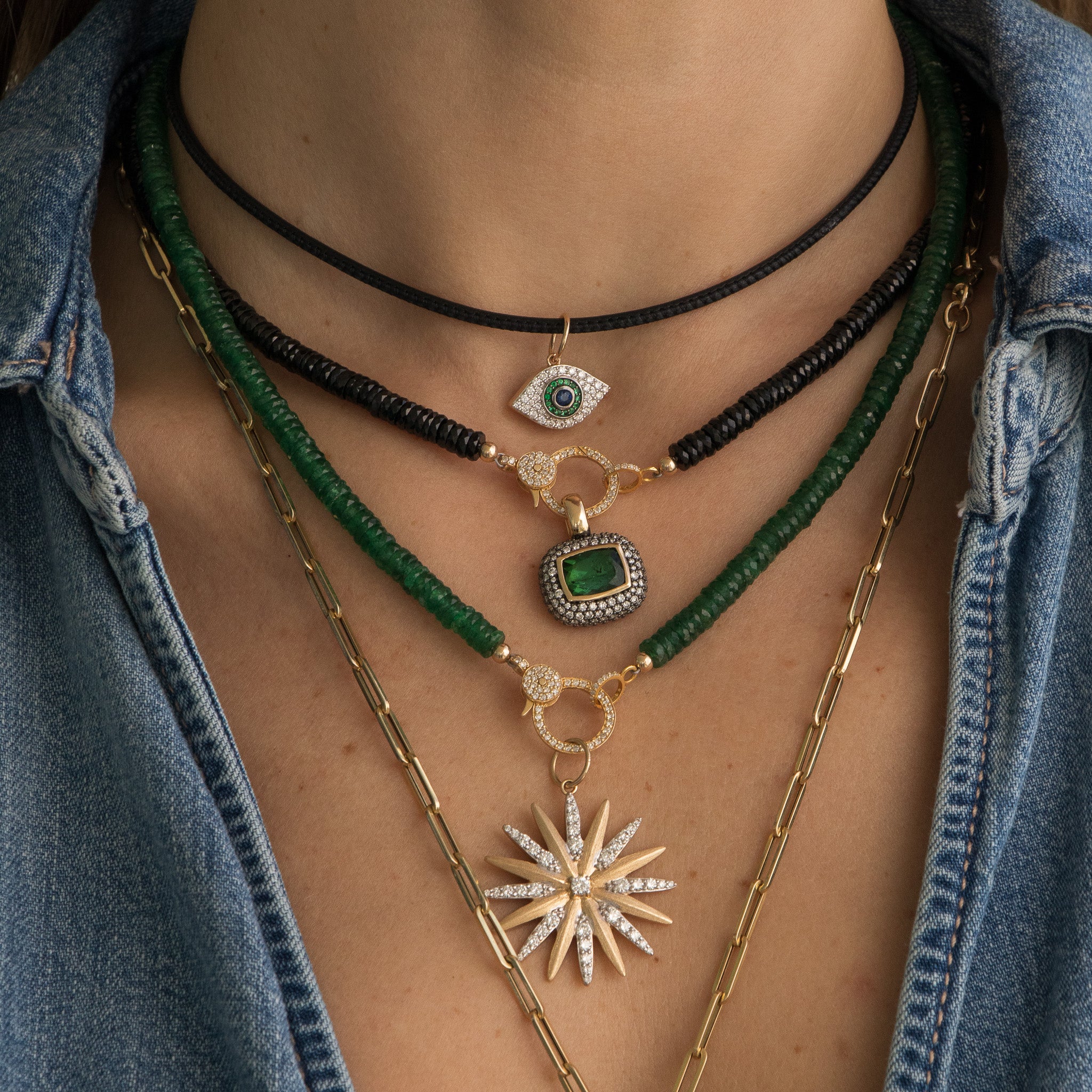 EYE3M‘s collection two face Necklace Clairvoyance