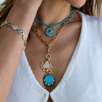 Oval Linked Charm Necklace