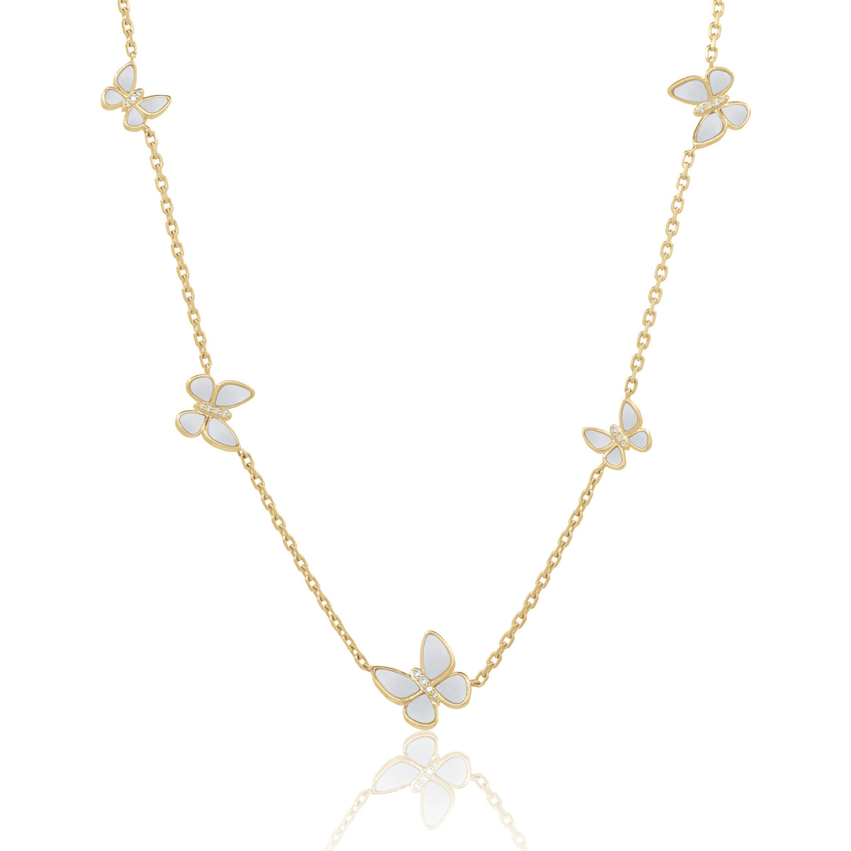 Mother of Pearl Floating Goddess Butterflies