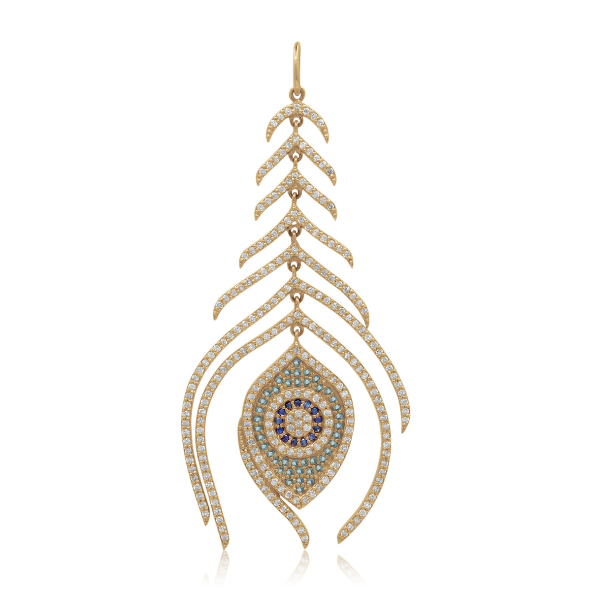Third Eye Feather Pendant