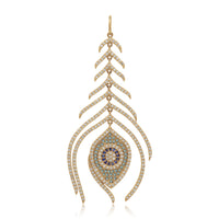 Third Eye Feather Pendant