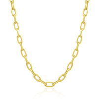 Oval Linked Charm Necklace
