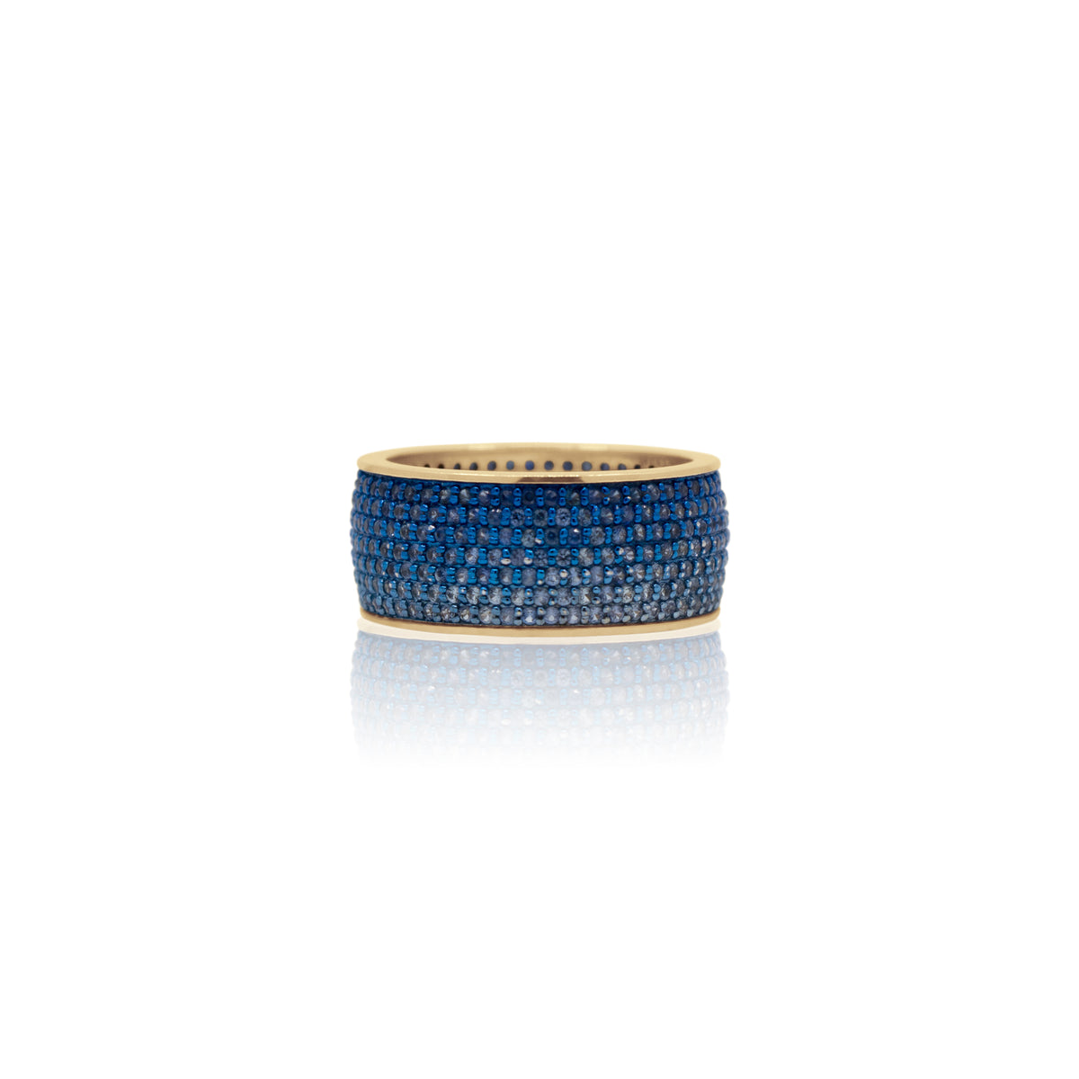 Blue Sapphire Eternity Band