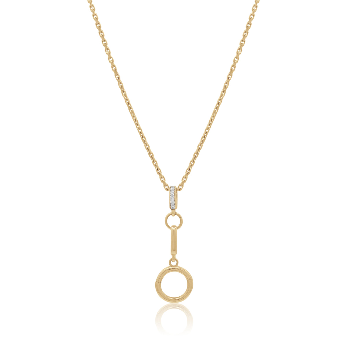 The Open Ring Drop Necklace