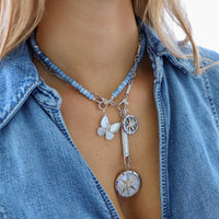 Two Tone Mother of Pearl Goddess Butterfly
