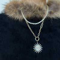 Loving Heart Tennis Necklace