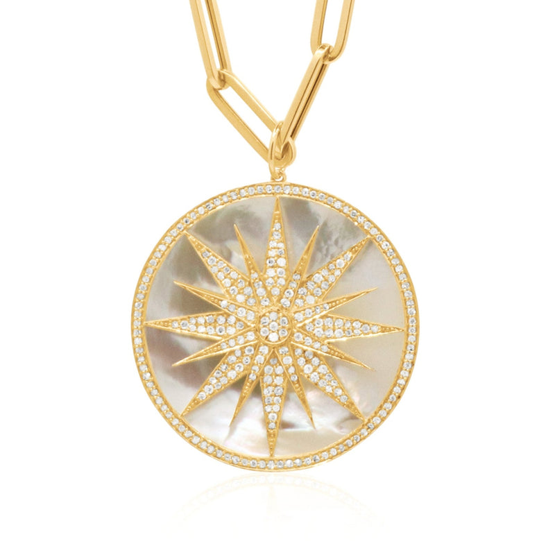 Intuition Sunburst Large - Mother of Pearl