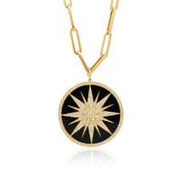Intuition Sunburst Pendant Small - Mother of Pearl