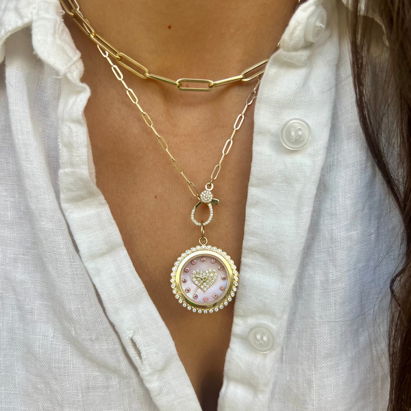 Amora Heart Timepiece Pendant