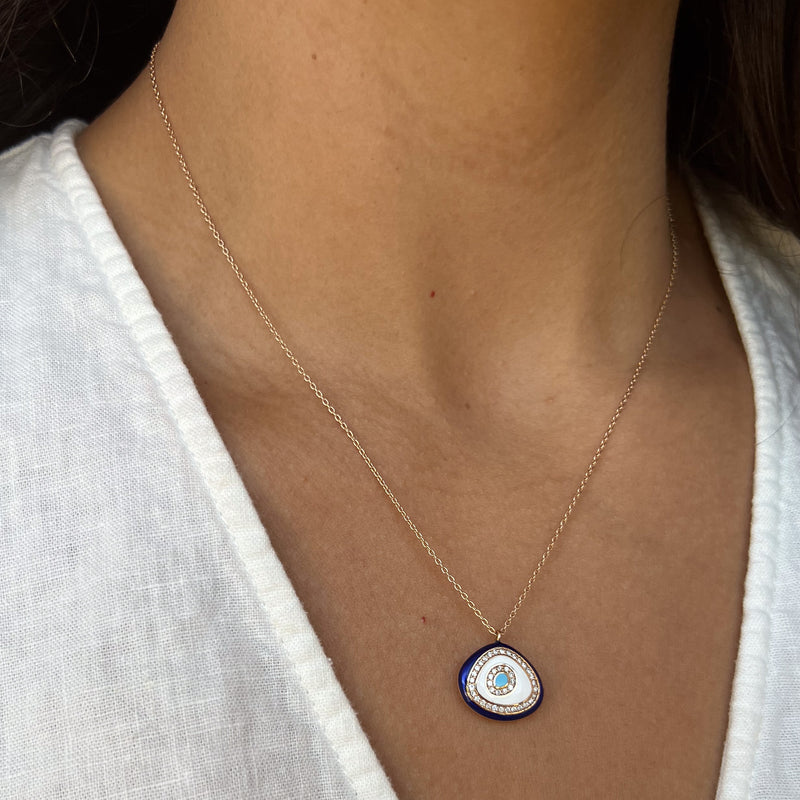Abstract Evil Eye Necklace