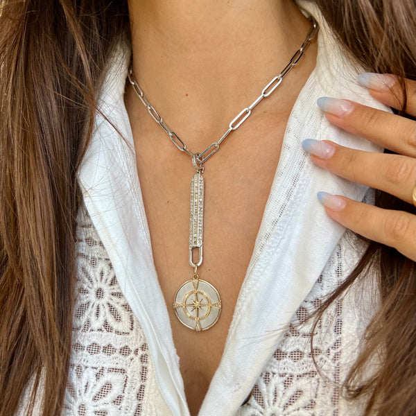 Large White Gold Enhancer