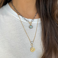 Two Tone Cable Chain Necklace