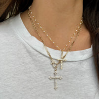 White Enamel Dot Chain