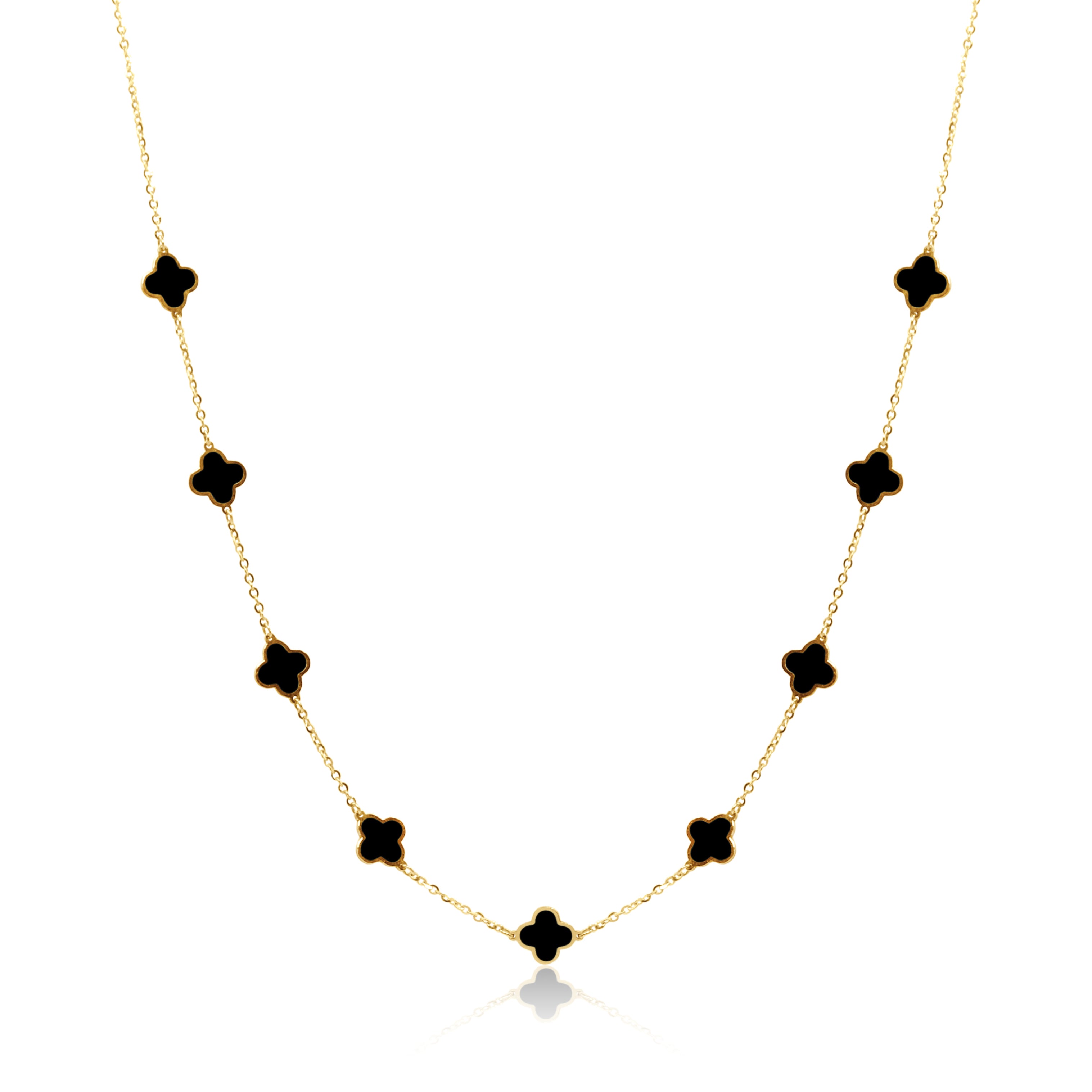 ★Hei★sv925 clover pendant necklace★ohmygirl hyojeong 着用 Necklaces – Himeji