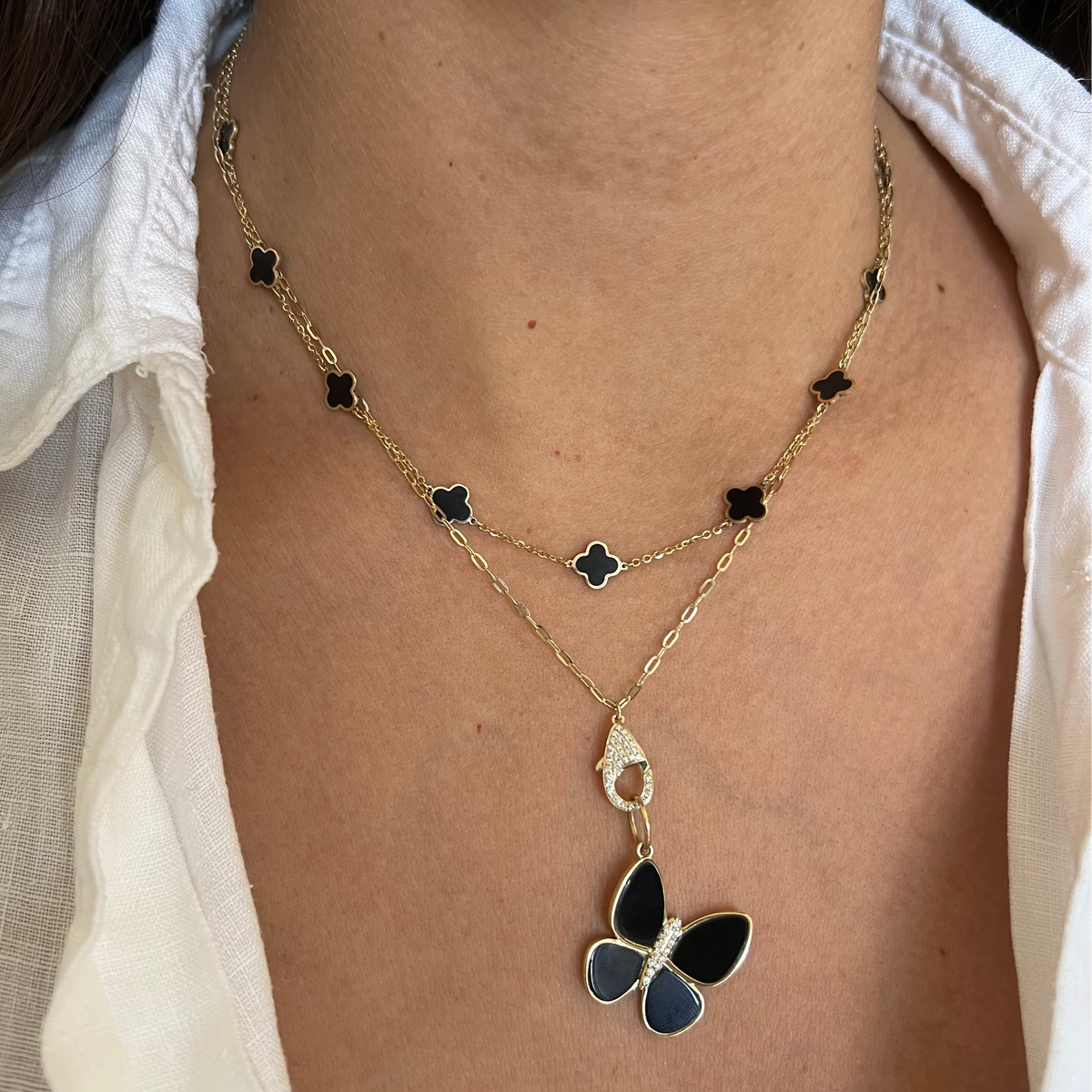 Black Onyx Goddess Butterfly