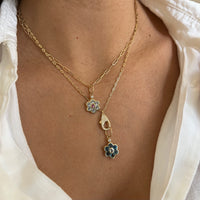Apatite w Sapphire Flower