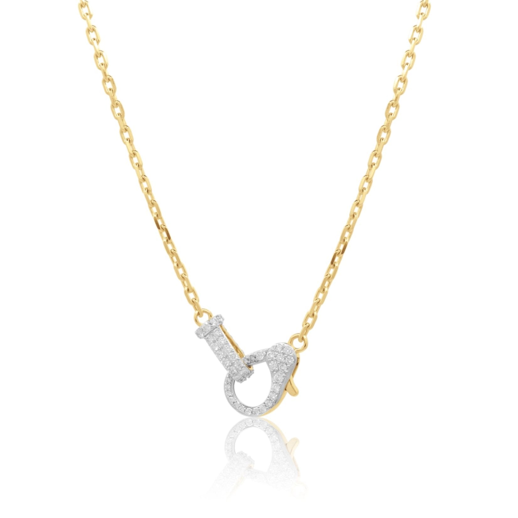 14K Yellow Gold Two-Necklace Layering Clasp